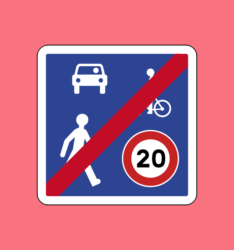 Sortie d'une zone de rencontre - B53