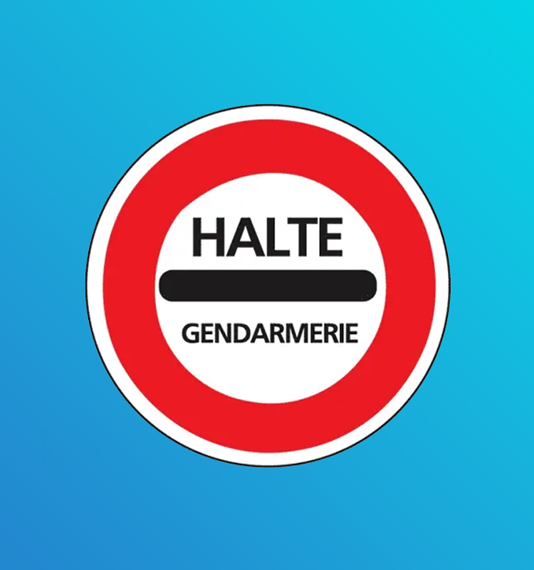 Arrêt au poste de gendarmerie - B5a