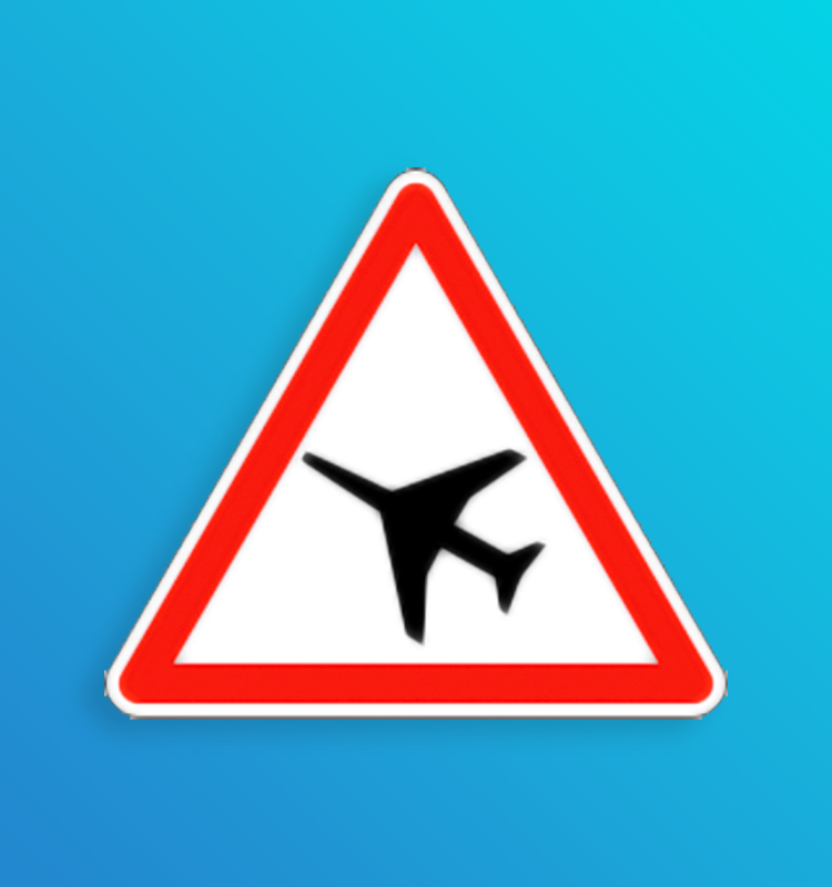 Traversée d'une aire de danger aérien - A23